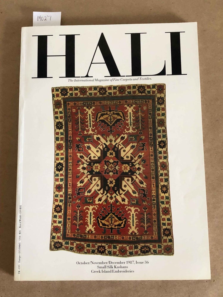 Item #14027 HALI The International Journal of Oriental Carpets and Textiles V. 9 No. 4 1987 issue 36. Franses and Pinner.