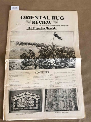Item #14035 Oriental Rug Review Vol. V, No. 11, February, 1986. Ron O' Callaghan