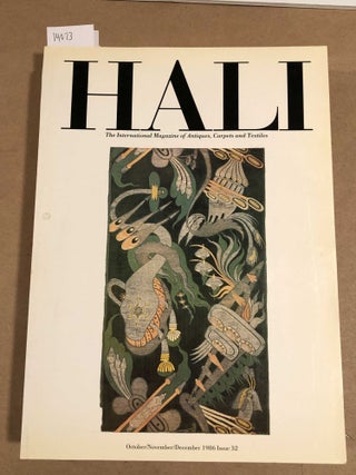 Item #14073 HALI The International Journal of Oriental Carpets and Textiles V. 8 No. 4 1986 issue...
