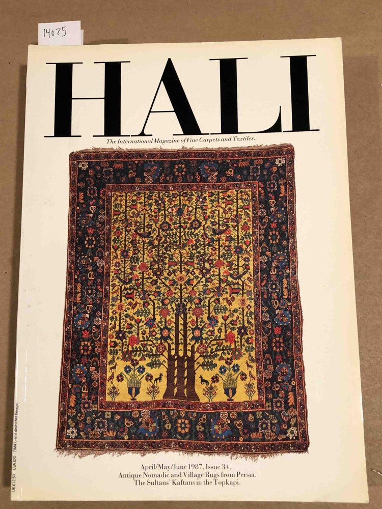 Item #14075 HALI The International Journal of Oriental Carpets and Textiles V. 9 No. 2 1987 issue 34. Franses and Pinner.