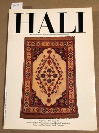 Item #14076 HALI The International Journal of Oriental Carpets and Textiles V. 10 No. 3 1988...