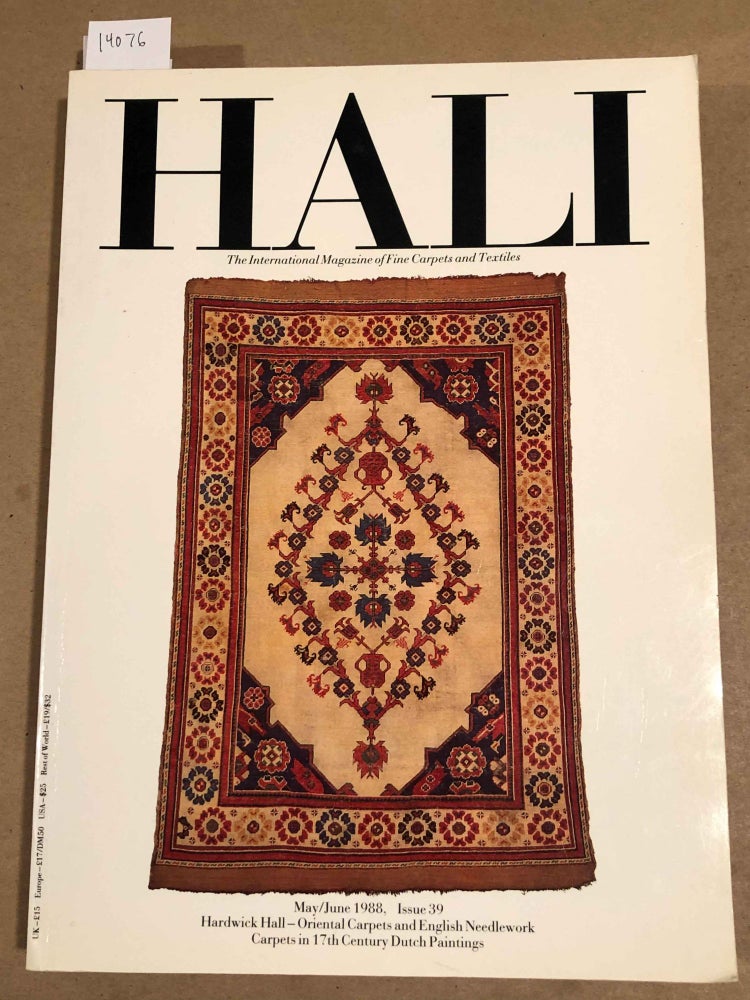 Item #14076 HALI The International Journal of Oriental Carpets and Textiles V. 10 No. 3 1988 issue 39. Franses and Pinner.