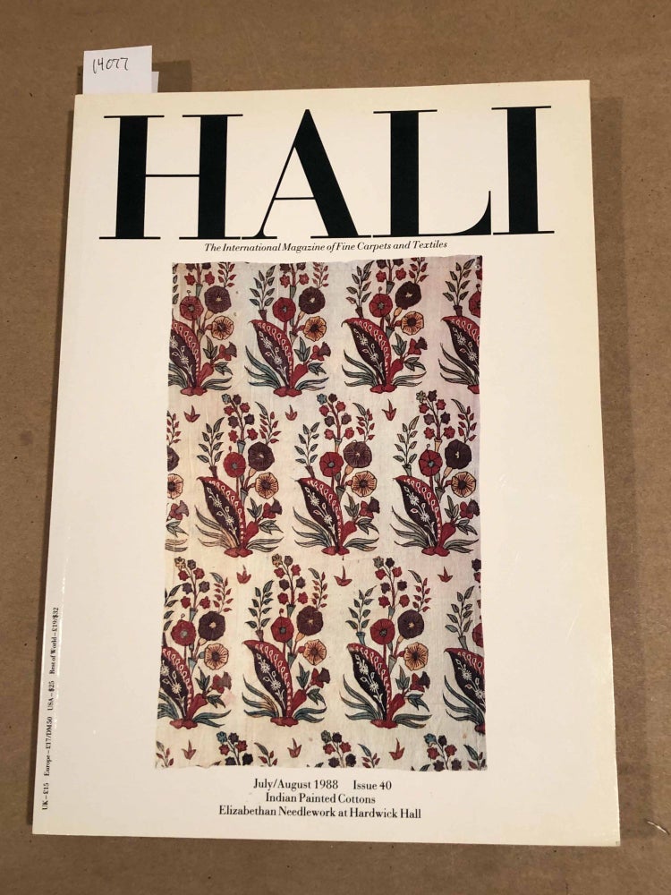 Item #14077 HALI The International Journal of Oriental Carpets and Textiles V. 10 No. 4 1988 issue 40. Franses and Pinner.