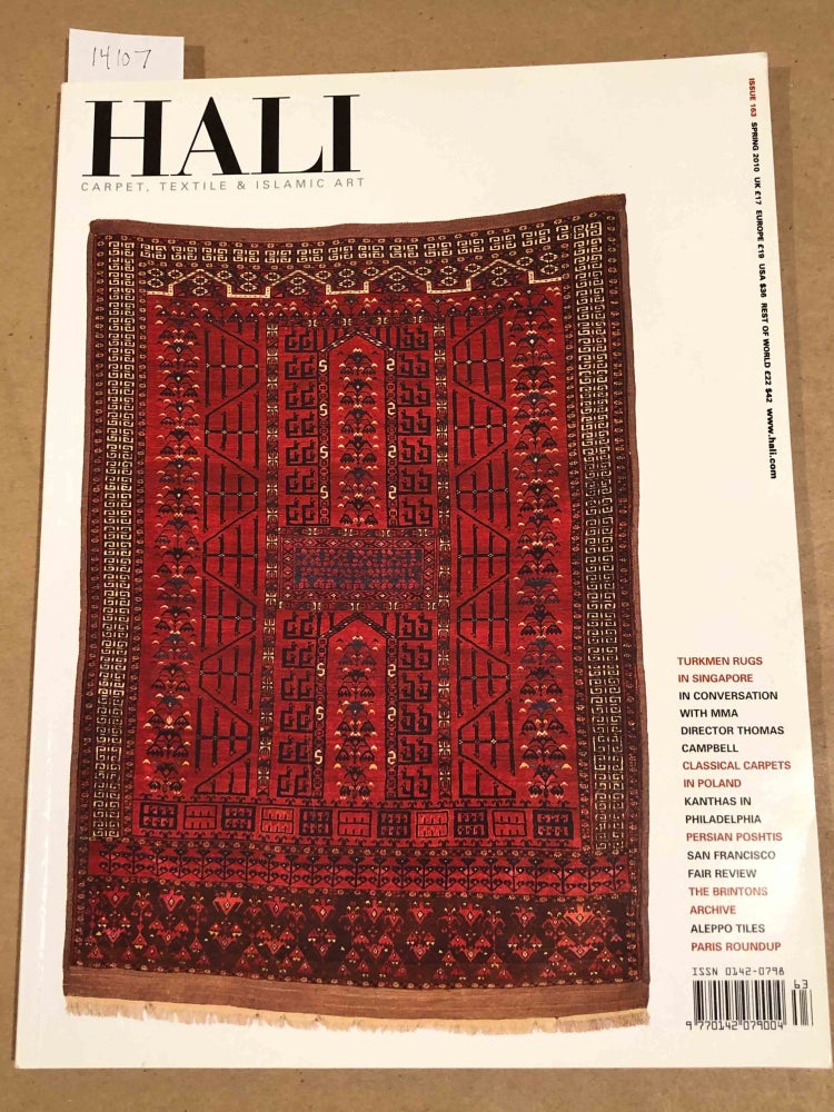Item #14107 HALI Carpet, Textile & Islamic Art 2010 issue 163. Ben Evans, ed.