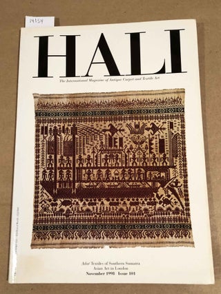 Item #14154 HALI Carpet, Textile & Islamic Art 1998 issue 101. Daniel Shaffer, ed