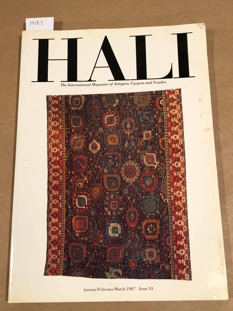 Item #14183 HALI International Magazine of Antique Carpet and Textile Art 1987 issue 33. Alan Marcuson, ed.