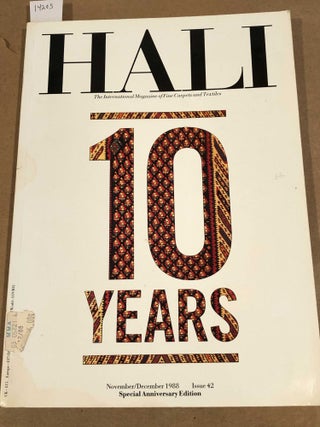 Item #14205 HALI The International Journal of Oriental Carpets and Textiles V. 10 No. 6 1988...