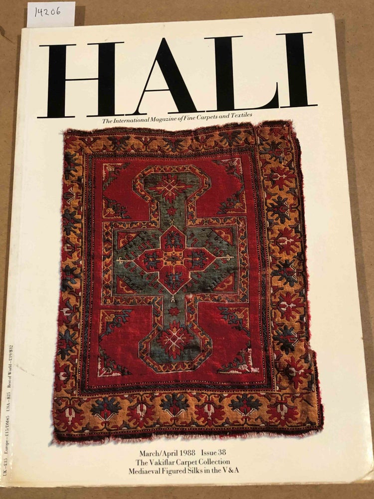 Item #14206 HALI The International Journal of Oriental Carpets and Textiles V. 9 No. 6 1988 issue 38. Franses and Pinner.