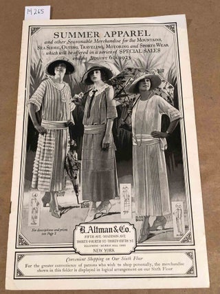 Item #14265 Summer Apparel catalog 1923. B. Altman