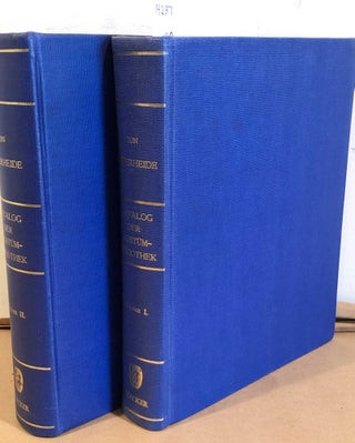 Item #14287 Katalog der Freiherrlich Von Lipperheide'schen Kostumbibliothek (2 Vols. Katalog der...