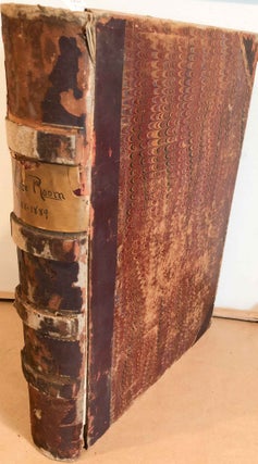 Item #14302 Weaving Room log 1888 - 1889 log book. Philadelphia Museum, School of Industrial Art