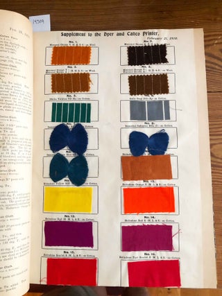 Item #14304 The DYER, CALICO PRINTER, BLEACHER, FINISHER, AND TEXTILE REVIEW VOL. XXX 1910....