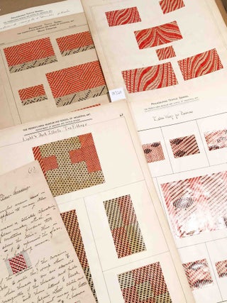 Item #14320 Weaving Room patterns and notes. Philadelphia Museum, School of Industrial Art...