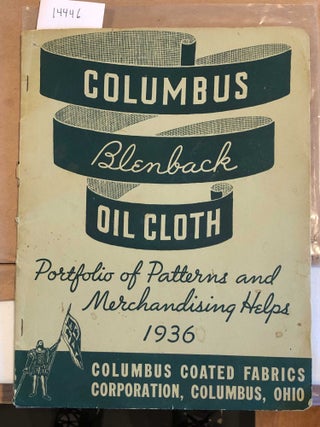 Item #14446 Columbus Blenback Oil Cloth Portfolio of Patterns and Merchandising Helps 1936....