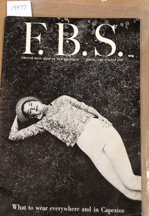 Item #14477 F. B. S. French Boot Shop of New Rochelle Spring and Summer 1958. French Boot Shop of...