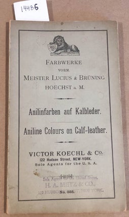 Item #14486 Aniline Colours on Calf - leather of Farbwerke Vorm. Meister Lucius & Bruning ...