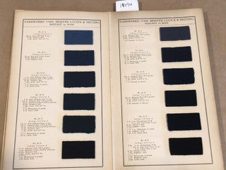 Incomplete Sample book of Dyed Wool loose Indigo bottom Alizarine colours of Farbwerke Vorm. Meister Lucius & Bruning