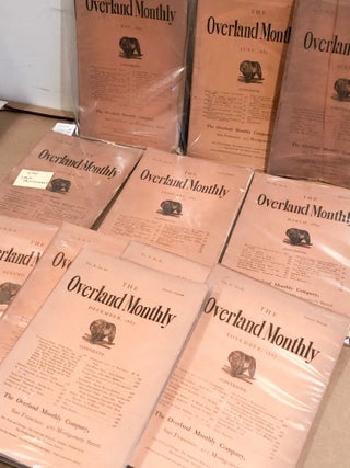 The Overland Monthly Devoted to the Development of the Country January-Mar. and May- December, 1887 11 of 12 issues for year. Vols. IX and X