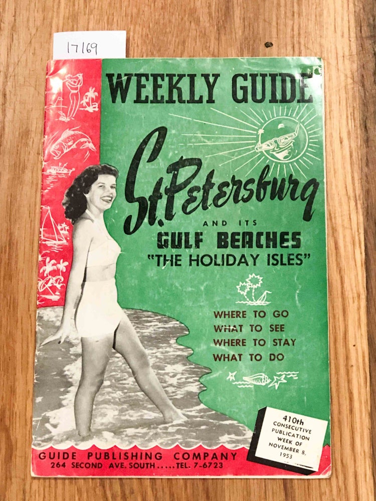Item #17169 Weekly Guide St. Petersburg and its gulf geaches 1953. St. Petersburg Weekly Guide.