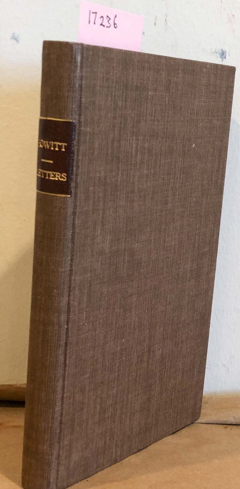 Item #17236 Selections from Letters Written During a Tour Through The United States in the Summer and Autumn of 1819. Emanuel Howitt.