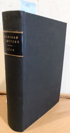 Item #17285 Michigan State Gazetteer and Business Directory for 1863 - 4 with 2 color adds....