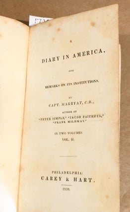 A Diary in America with Remarks on Its Institutions (2 vols.)