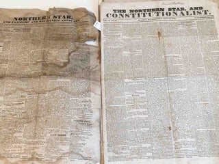 Item #17372 NORTHERN STAR, Warren, Rhode Island Newspapers 1830 - 1847 (20 + 1 half issues)....
