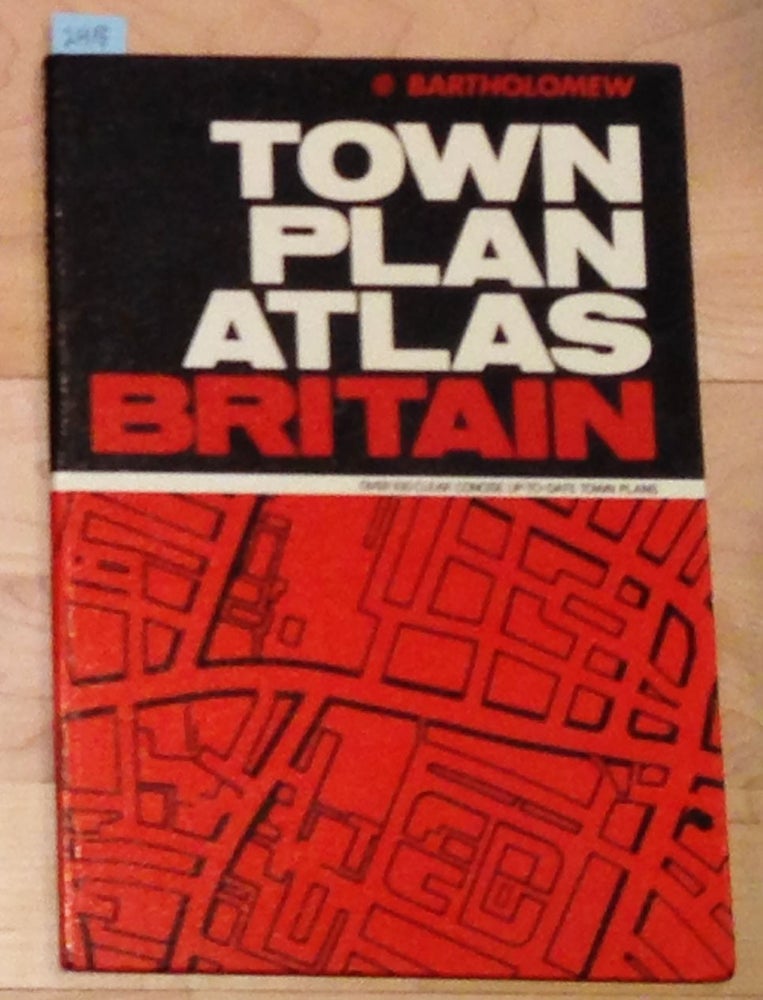 Item #2418 Town Plan Atlas Britain. Bartholomew.