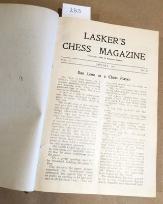 Lasker's Chess Magazine 1907 (Vol. V, nos. Jan- Apr. - vol. VI nos. May, June, July, Aug, Sept., Oct. Vol. VII- Nov., -Dec. nos. 1, 2 )
