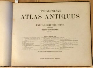 Item #3122 Spruner - Menke Atlas Antiquus; Karoli Spruneri Opus Tertio Edidit. Theodorus Menke