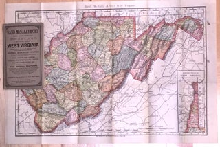 Item #3171 Indexed County and RailRoad Pocket Map and Shippers' Guide of WEST VIRGINIA (1895)....