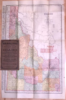 Item #3174 Indexed County and Township Pocket Map and Shippers' Guide of IDAHO (1904). Rand McNally
