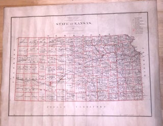 Item #3194 State of Kansas (map). C. Roeser