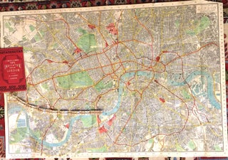 Item #3218 Tape Indicator Map of London. Smith, Son's