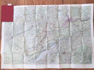 Item #3245 Linen backed folding Map Suisse, Schweiz (north west Switzerland 1:200000 scale)....