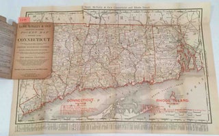 Item #3249 Indexed County and Township Map and Shipper's Guide of Connecticut 1896. McNally Rand, Co