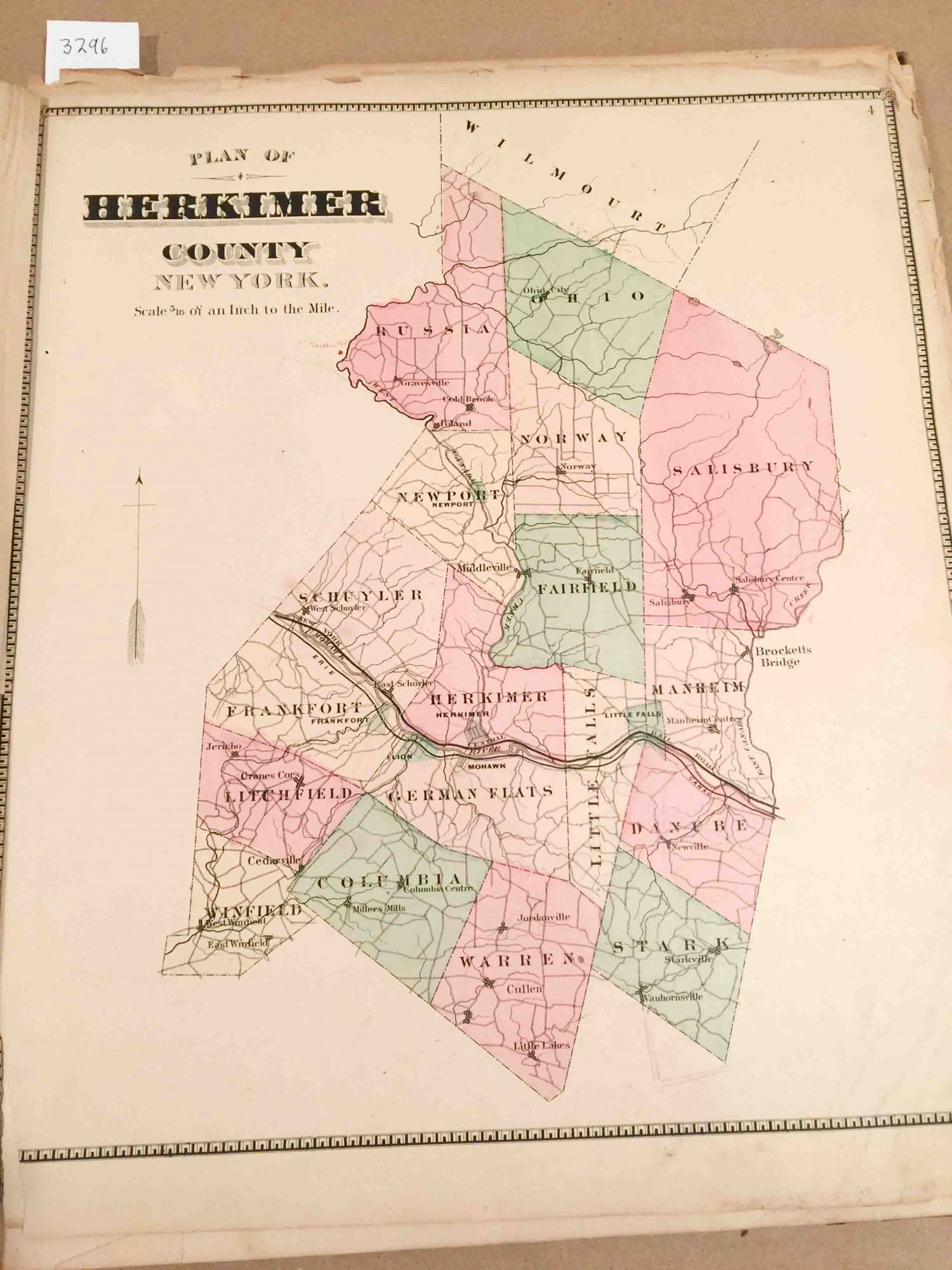 Atlas of Herkimer County New York B. Nichols First Edition