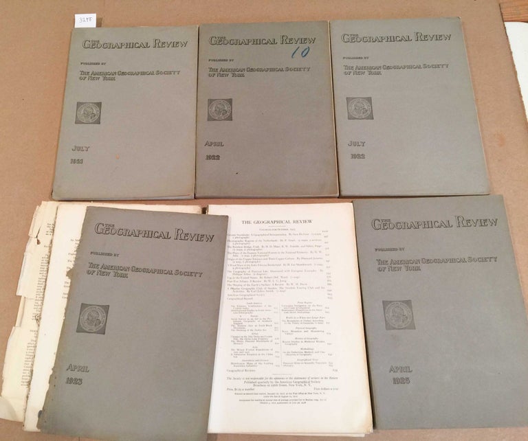 Item #3298 The Geographical Review (6 issues 1921- 1925)