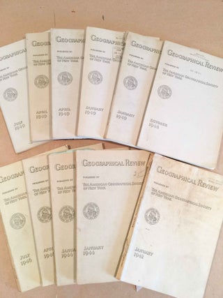 Item #3300 The Geographical Review (11 issues 1942- 1949