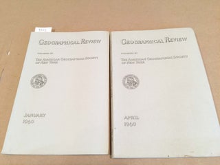 Item #3302 The Geographical Review (1 issue Jan., 1960