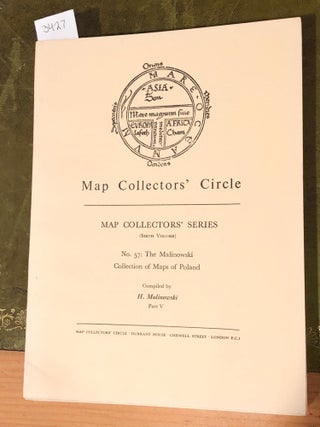 Item #3427 MAP COLLECTORS' CIRCLE No. 57 (1 issue) The Malinowski Collection of Maps of Poland...