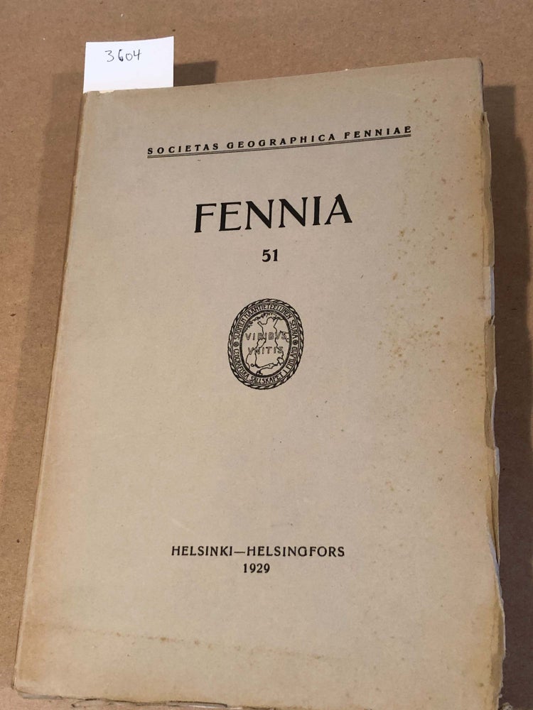 Item #3604 FENNIA 51 ( nos. 1 -6, 1929)