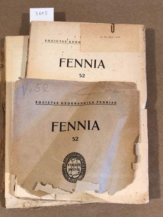 Item #3605 FENNIA 52 ( nos. 1 -8 , 1931