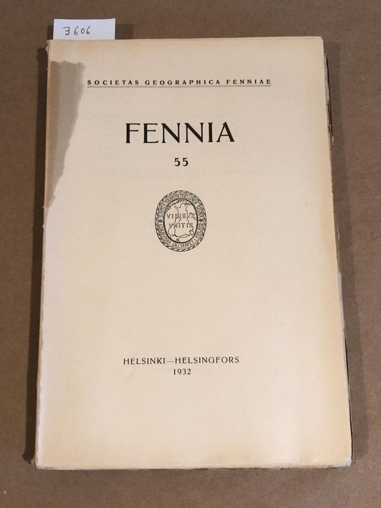 Item #3606 FENNIA 55 ( nos. 1 -8, 1932)