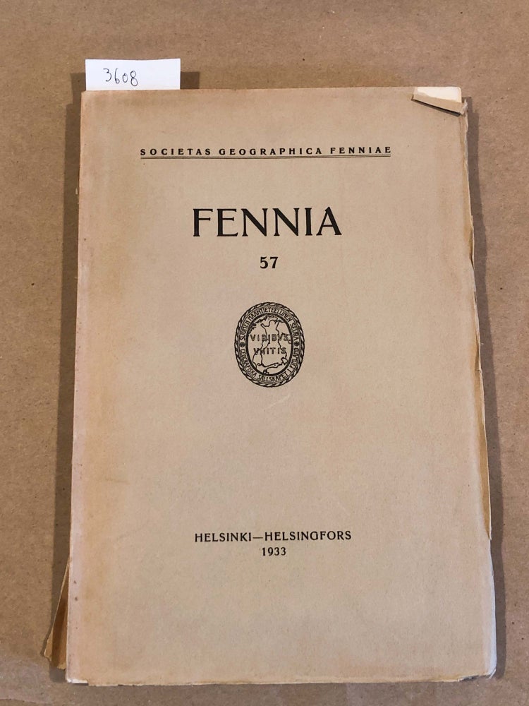 Item #3608 FENNIA 57 ( nos. 1 - 5, 1933)