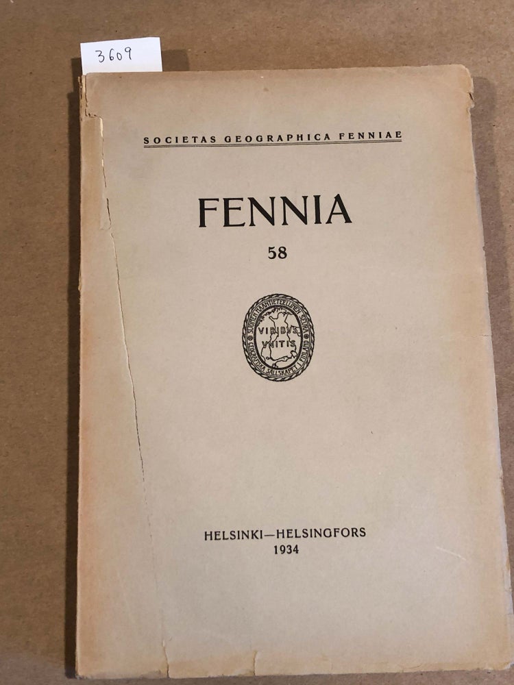 Item #3609 FENNIA 58 ( nos. 1 - 5 1934)