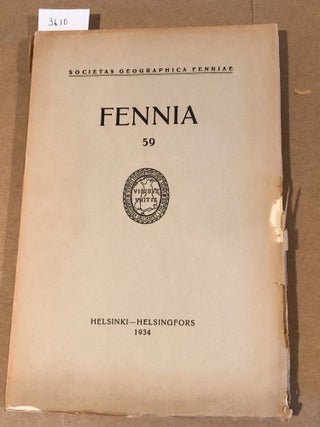 Item #3610 FENNIA 59 ( nos. 1 - 5 1934