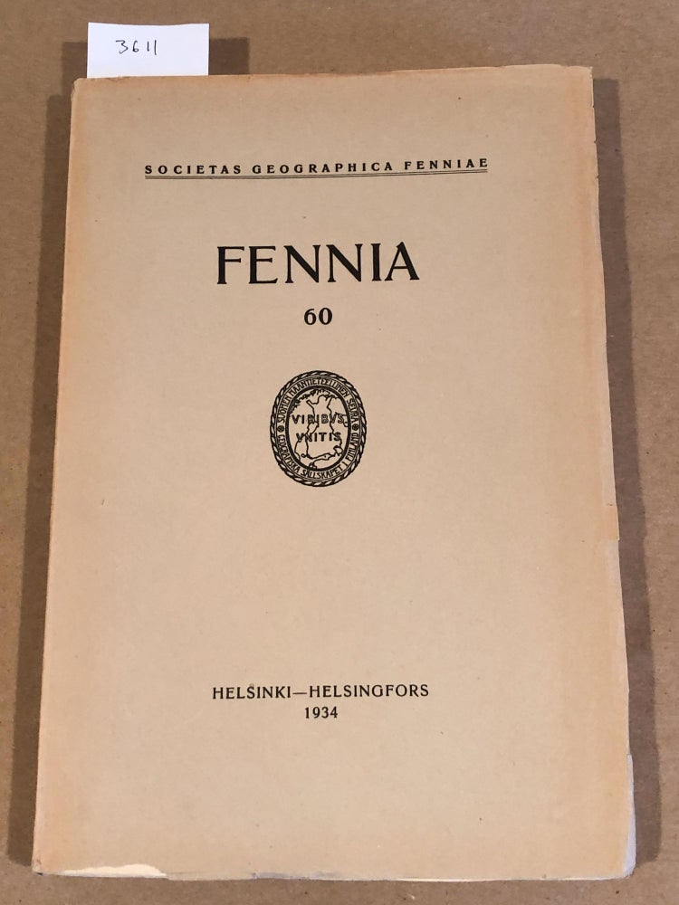 Item #3611 FENNIA 60 ( nos. 1 - 3 1934)