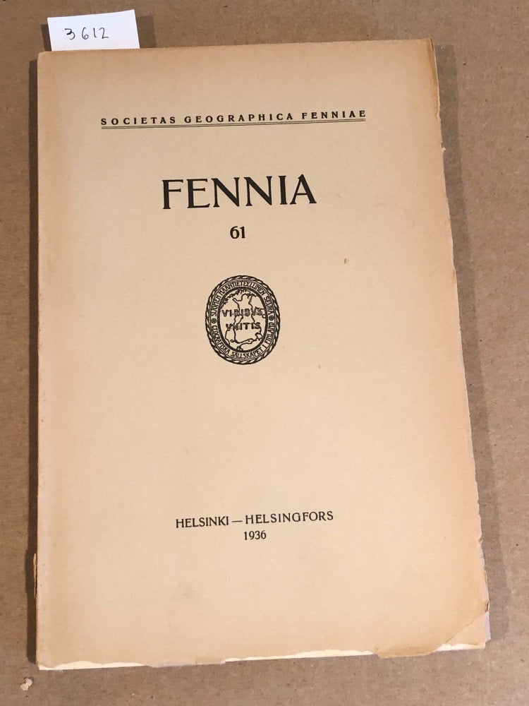 Item #3612 FENNIA 61 ( nos. 1 - 5 1936)