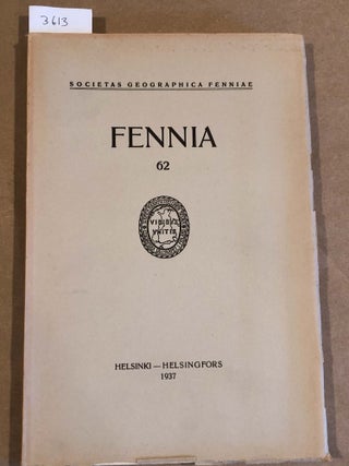 Item #3613 FENNIA 62 ( nos. 1 - 2 1937